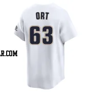 Kaleb Ort Youth Houston Astros White Limited Throwback Cooperstown Collection Jersey