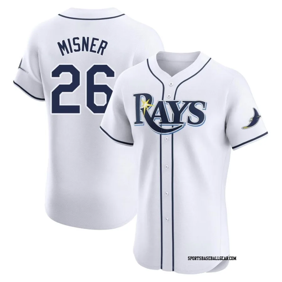 Kameron Misner Men's Tampa Bay Rays White Elite Home Jersey