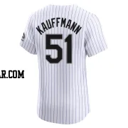 Karl Kauffmann Men's Colorado Rockies White Elite Home Jersey