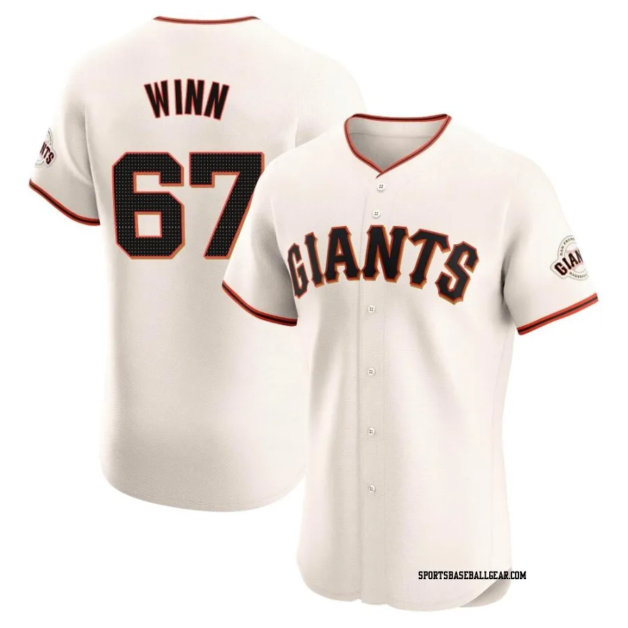Keaton Winn Men's San Francisco Giants Cream Elite Home Jersey