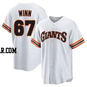 Keaton Winn Youth San Francisco Giants White Limited Throwback Cooperstown Collection Jersey