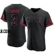Ke'Bryan Hayes Men's Cincinnati Reds Black Authentic 2023 City Connect Jersey