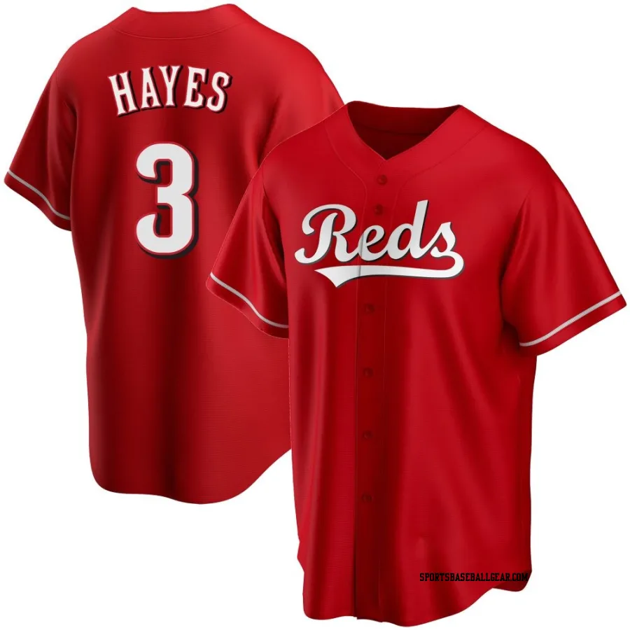 Ke'Bryan Hayes Men's Cincinnati Reds Red Replica Alternate Jersey