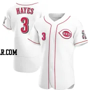 Ke'Bryan Hayes Men's Cincinnati Reds White Authentic Home Jersey