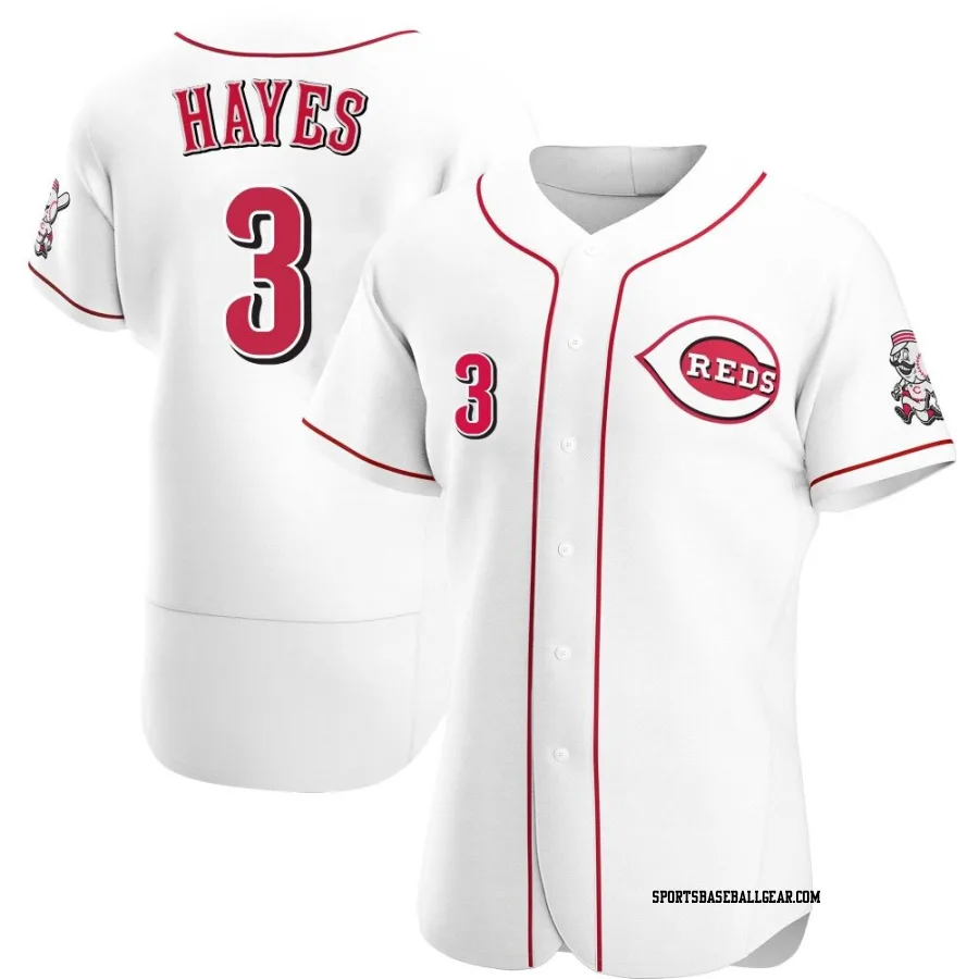 Ke'Bryan Hayes Men's Cincinnati Reds White Authentic Home Jersey