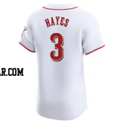 Ke'Bryan Hayes Men's Cincinnati Reds White Elite Home Jersey