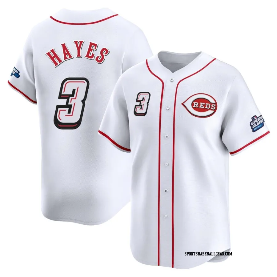 Ke'Bryan Hayes Men's Cincinnati Reds White Limited 2025 Speedway Classic Alternate Jersey