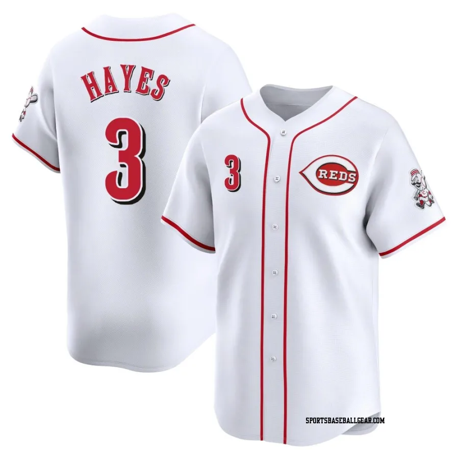 Ke'Bryan Hayes Men's Cincinnati Reds White Limited Home Jersey