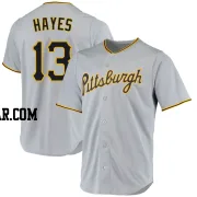 Ke'Bryan Hayes Men's Pittsburgh Pirates Gray Replica Road Jersey
