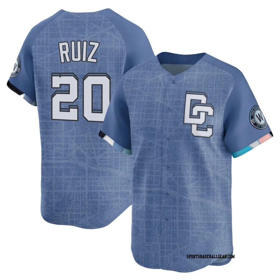 Keibert Ruiz Men's Washington Nationals Blue Limited 2025 City Connect Jersey