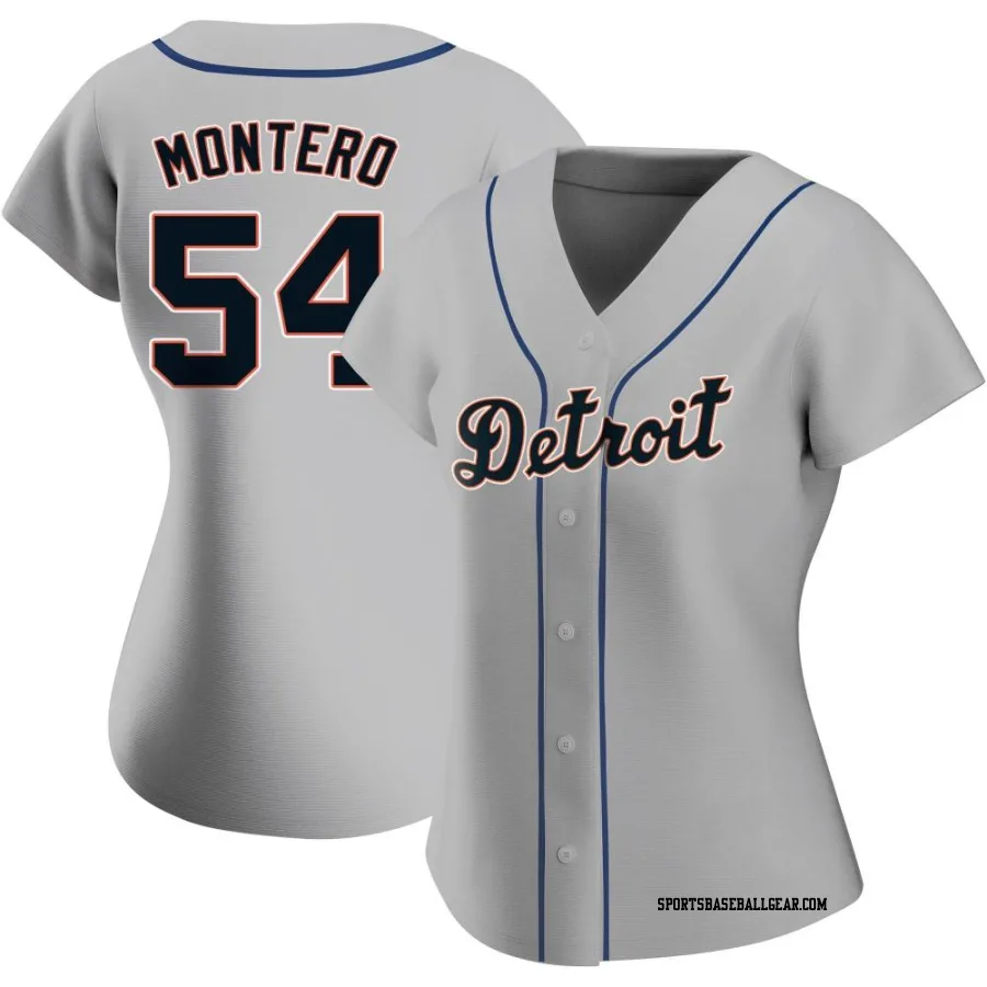 Keider Montero Women's Detroit Tigers Gray Authentic Road Jersey