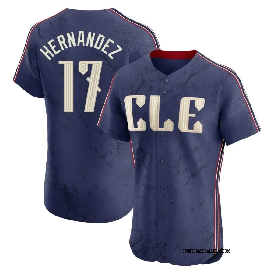 Keith Hernandez Men's Cleveland Guardians Navy Elite 2024 City Connect Jersey