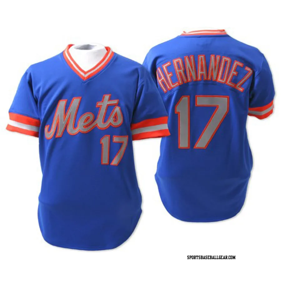 Keith Hernandez Men's New York Mets Blue Replica Throwback Jersey