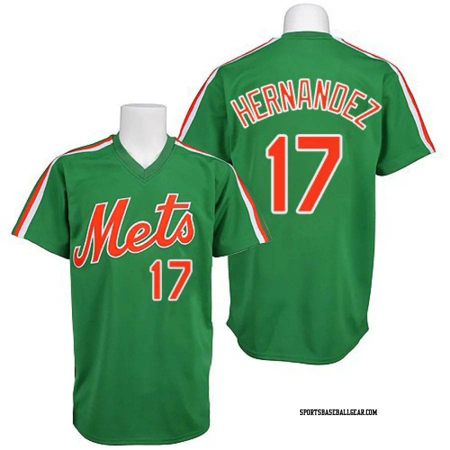 Keith Hernandez Men's New York Mets Green Authentic Throwback Jersey