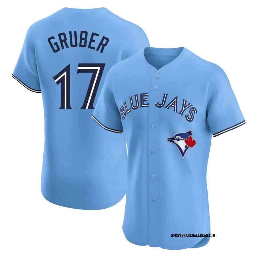 Kelly Gruber Men's Toronto Blue Jays Blue Elite Powder Alternate Jersey