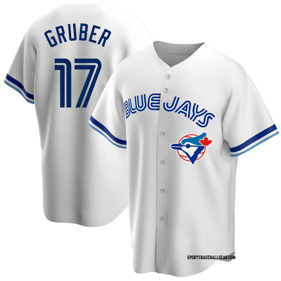 Kelly Gruber Youth Toronto Blue Jays White Replica Home Cooperstown Collection Jersey