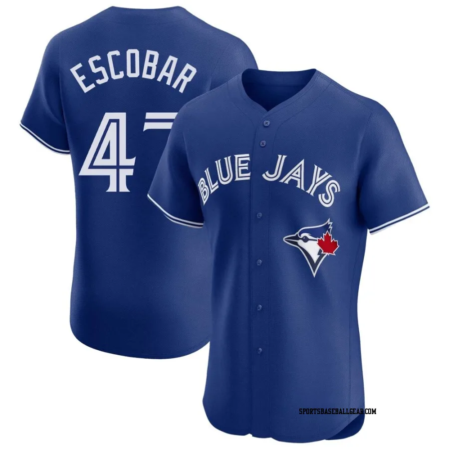 Kelvim Escobar Men's Toronto Blue Jays Royal Elite Alternate Jersey