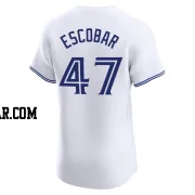 Kelvim Escobar Men's Toronto Blue Jays White Elite Home Jersey