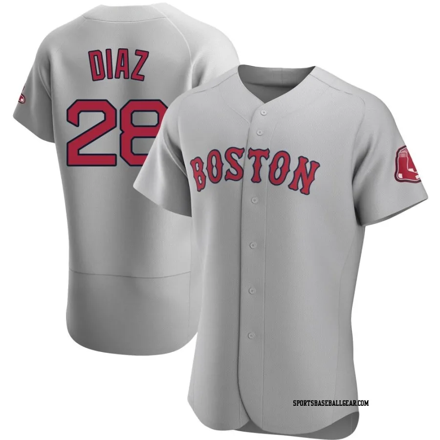 Kelvin Diaz Men's Boston Red Sox Gray Authentic Road Jersey