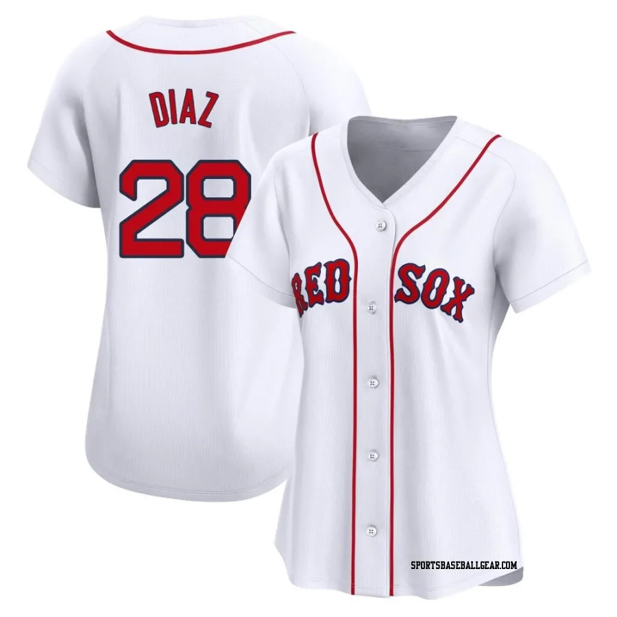 Kelvin Diaz Women's Boston Red Sox White Limited Home Jersey