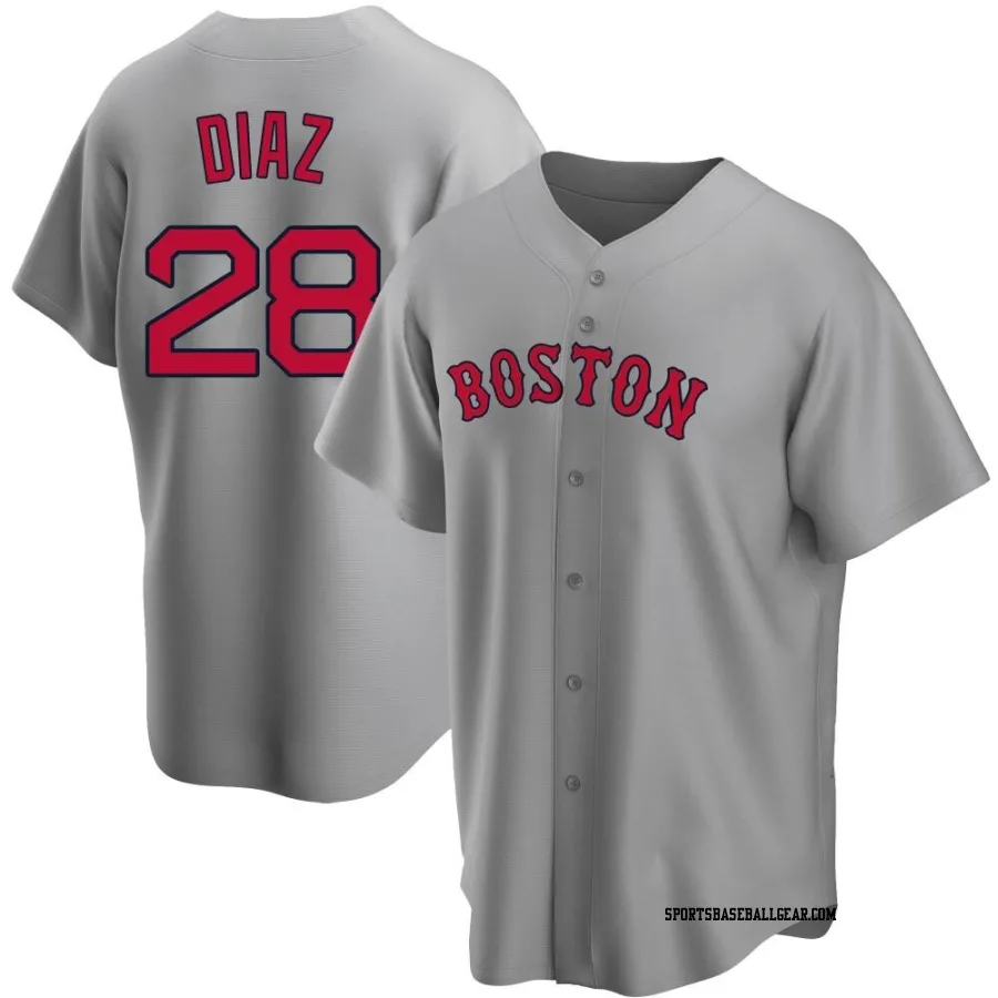 Kelvin Diaz Youth Boston Red Sox Gray Replica Road Jersey