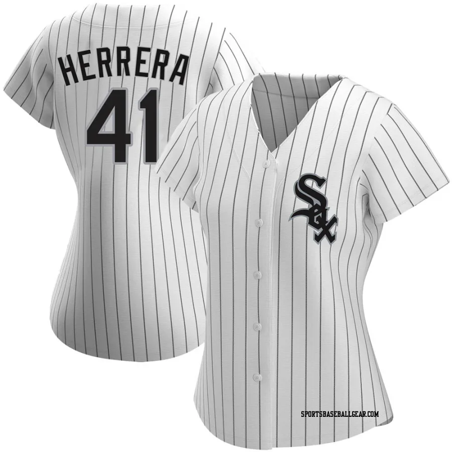Kelvin Herrera Women's Chicago White Sox White Replica Home Jersey