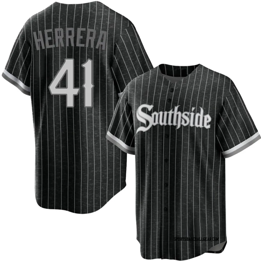 Kelvin Herrera Youth Chicago White Sox Black Replica 2021 City Connect Jersey