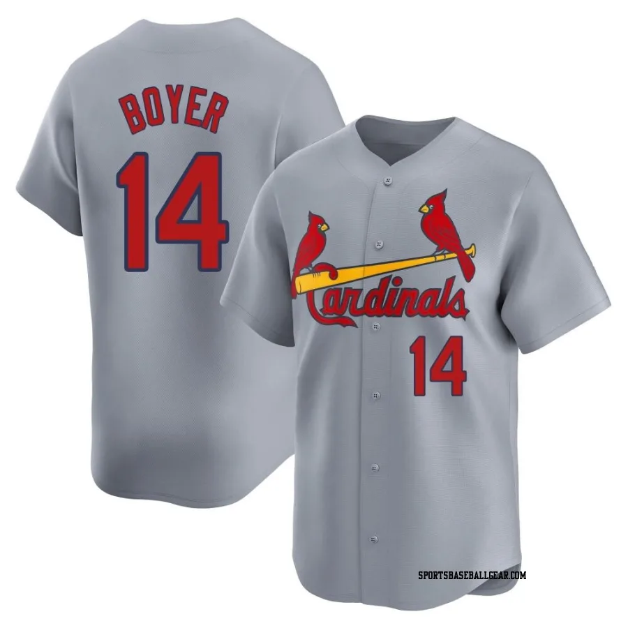 Ken Boyer Men's St. Louis Cardinals Gray Limited Away Jersey