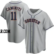 Ken Caminiti Men's Houston Astros Gray Replica Road Jersey