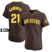 Ken Caminiti Men's San Diego Padres Brown Elite Road Vapor Premier Jersey