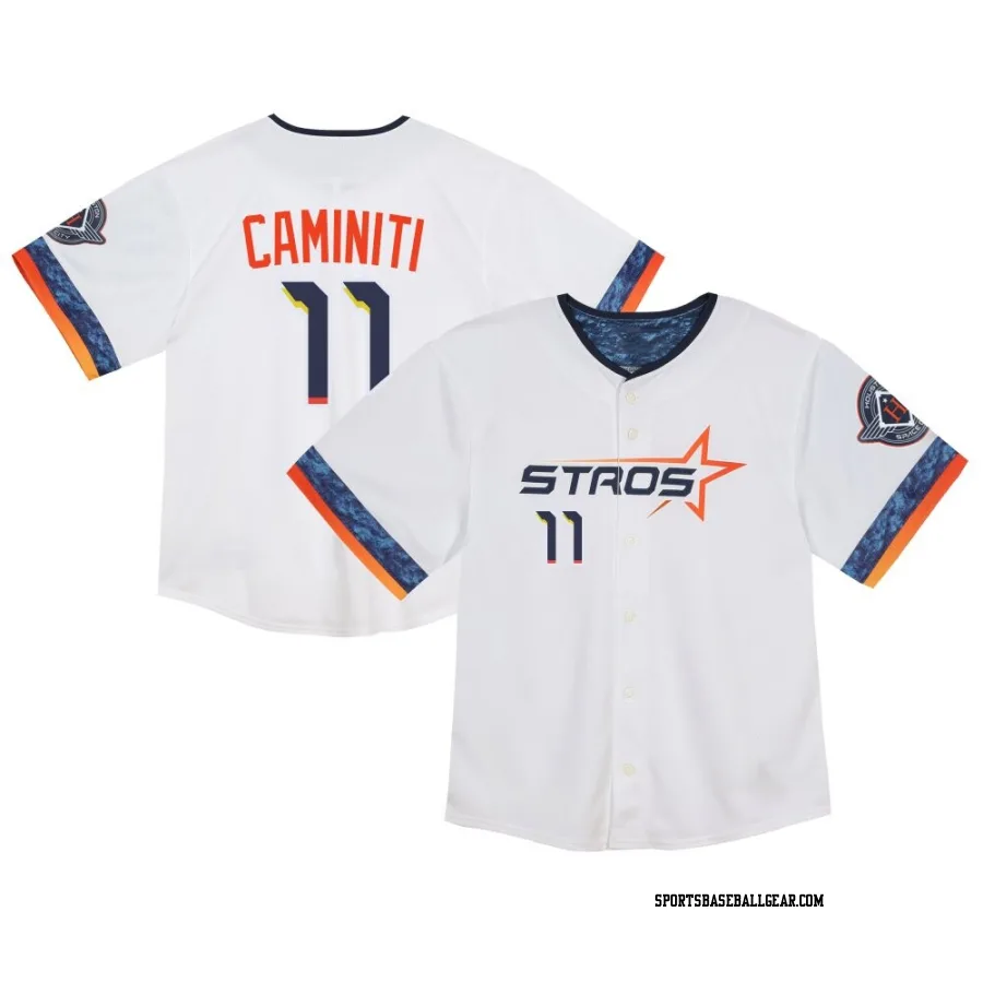 Ken Caminiti Toddler Houston Astros White Limited 2025 City Connect Jersey
