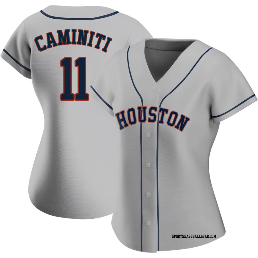 Ken Caminiti Women's Houston Astros Gray Replica Road 2020 Jersey