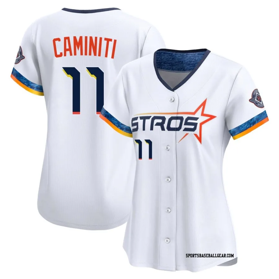 Ken Caminiti Women's Houston Astros White Limited 2025 City Connect Jersey