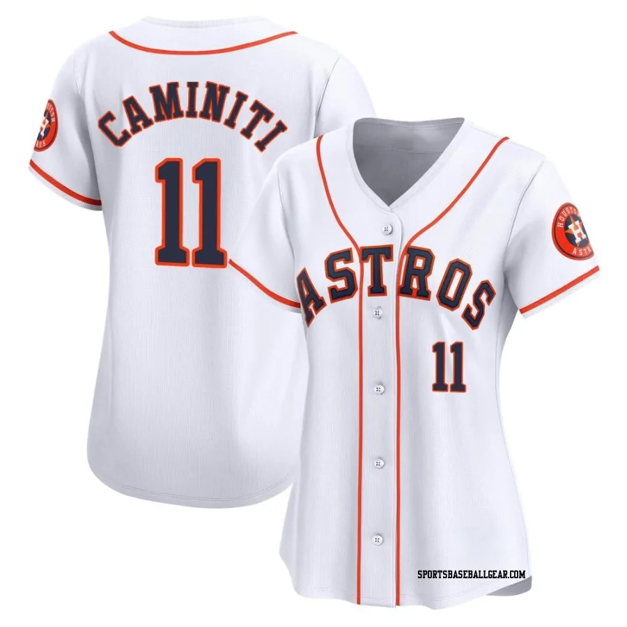 Ken Caminiti Women's Houston Astros White Limited Home Jersey