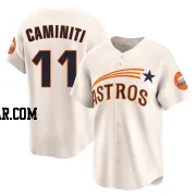 Ken Caminiti Youth Houston Astros Cream Limited Throwback Cooperstown Collection Jersey