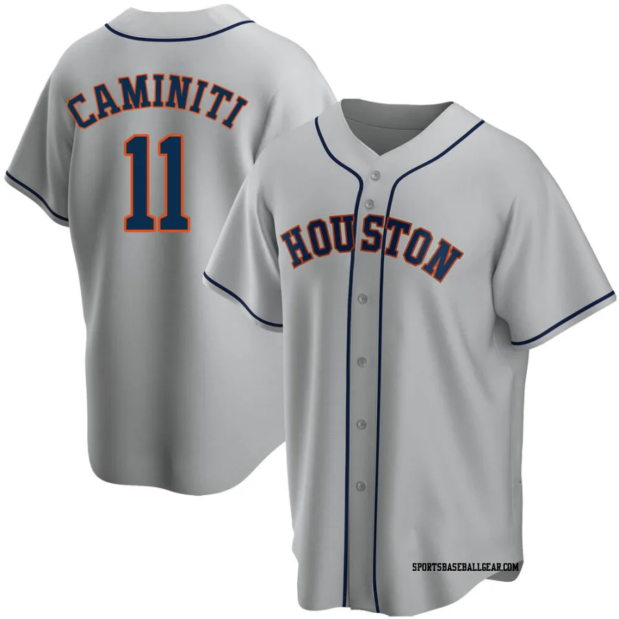 Ken Caminiti Youth Houston Astros Gray Replica Road Jersey