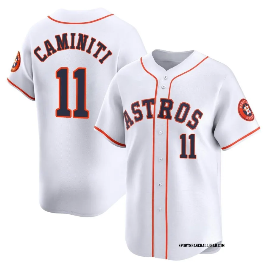 Ken Caminiti Youth Houston Astros White Limited Home Jersey