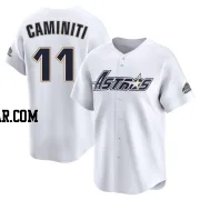 Ken Caminiti Youth Houston Astros White Limited Throwback Cooperstown Collection Jersey