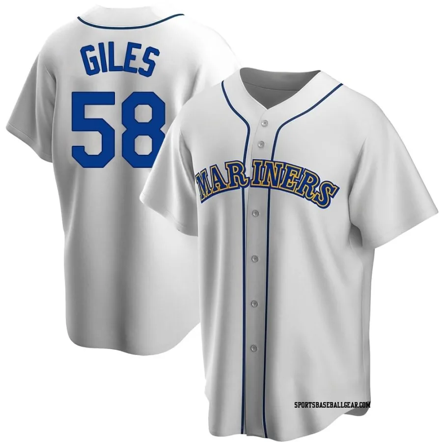 Ken Giles Youth Seattle Mariners White Replica Home Cooperstown Collection Jersey