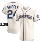 Ken Griffey Men's Seattle Mariners Cream Elite Alternate Jersey