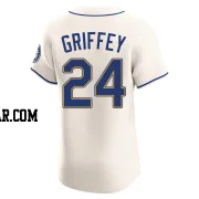 Ken Griffey Men's Seattle Mariners Cream Elite Alternate Jersey