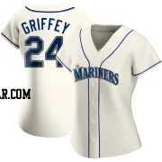Ken Griffey Women's Seattle Mariners Cream Authentic Alternate Jersey