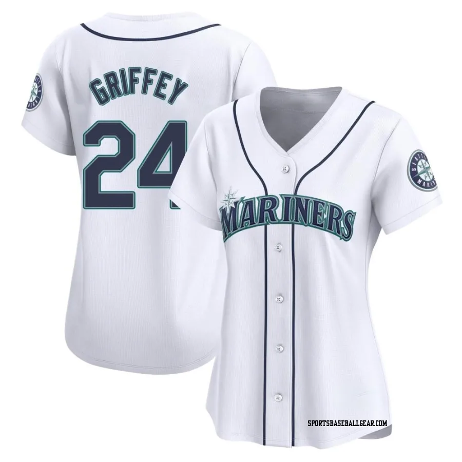 Ken Griffey Women's Seattle Mariners White Limited Home Jersey