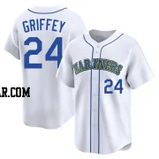Ken Griffey Youth Seattle Mariners White Limited Throwback Cooperstown Collection Jersey