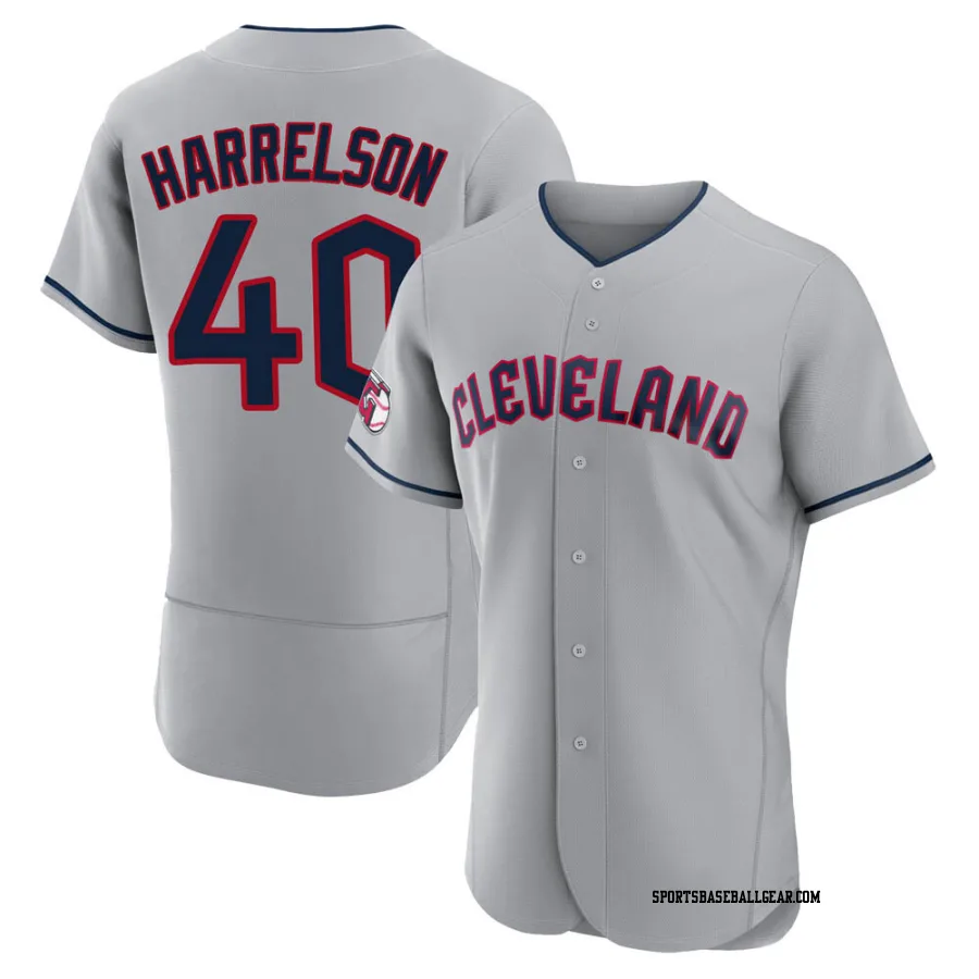 Ken Harrelson Men's Cleveland Guardians Gray Authentic Road Jersey