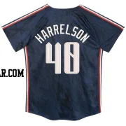 Ken Harrelson Toddler Cleveland Guardians Navy Limited Preschool & 2024 City Connect Jersey