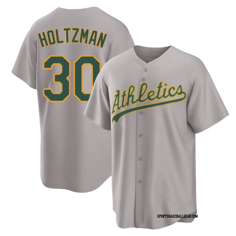 Ken Holtzman Men's Oakland Athletics Gray Replica Away 2.0 Jersey