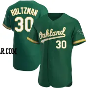 Ken Holtzman Men's Oakland Athletics Green Authentic Kelly Alternate Jersey