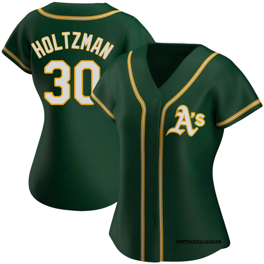 Ken Holtzman Women's Oakland Athletics Green Authentic Alternate Jersey