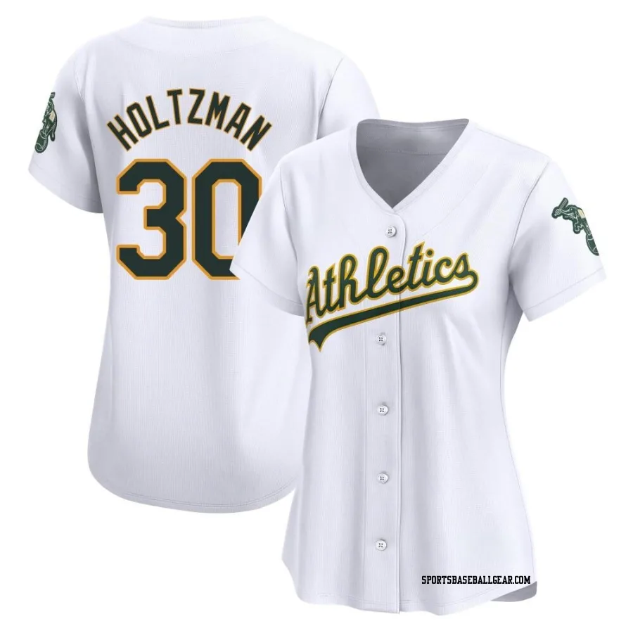 Ken Holtzman Women's Oakland Athletics White Limited Home Jersey